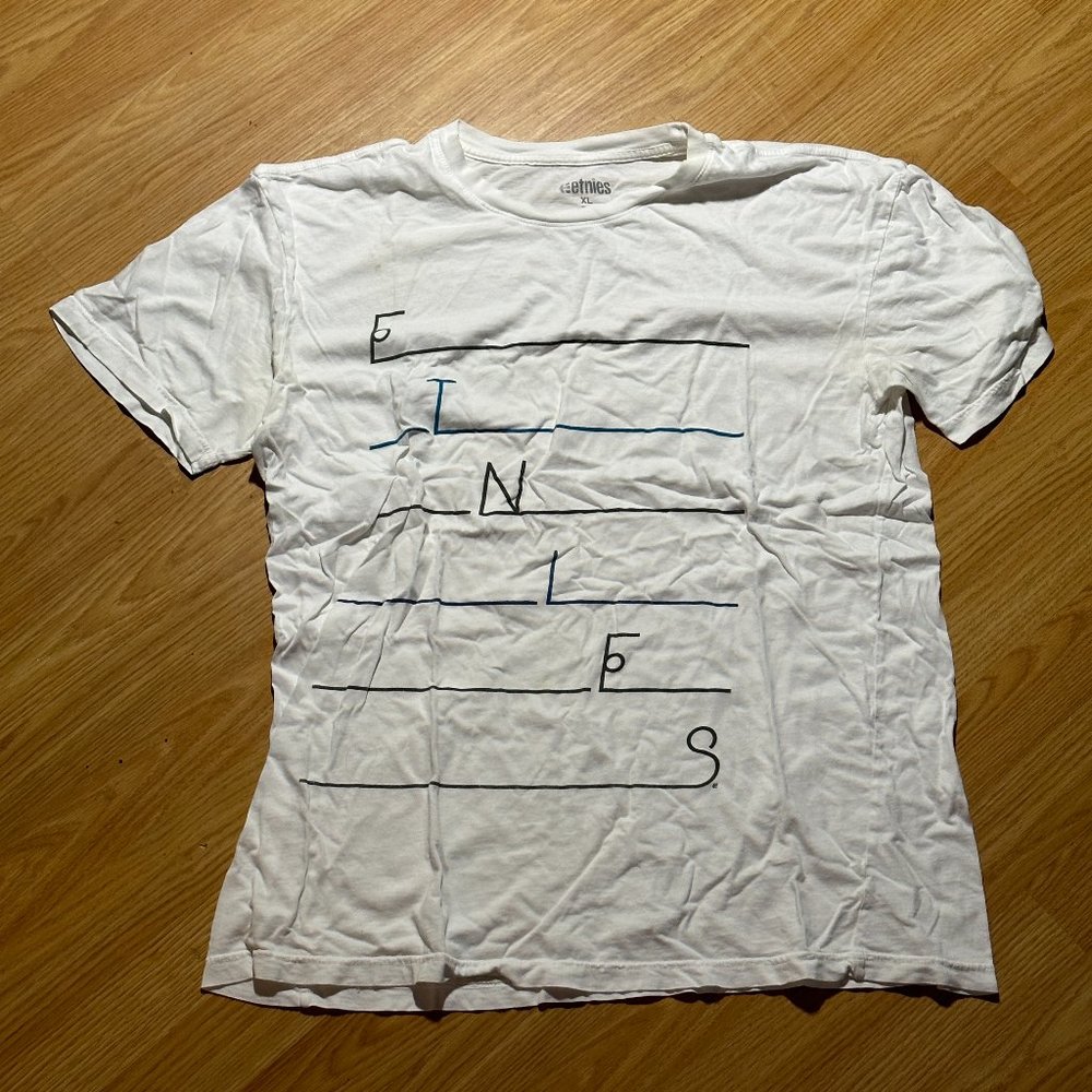 Etnies Letters & Lines  Tee Shirt White Vintage (2012)